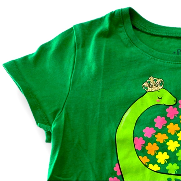 The Children’s Place, NWOT, Green Dinosaur, Graphic, Short Sleeve T, Size S 5/6 - Picture 5 of 14